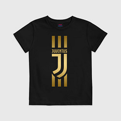 Футболка хлопковая детская JUVENTUS, цвет: черный