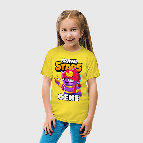 Детская футболка BRAWL STARS GENE / Желтый – фото 4