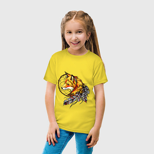 Детская футболка Страж снов / Желтый – фото 4