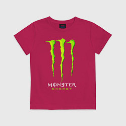 Футболка хлопковая детская MONSTER ENERGY, цвет: маджента