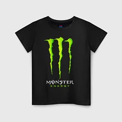 Футболка хлопковая детская MONSTER ENERGY, цвет: черный