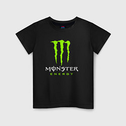 Футболка хлопковая детская MONSTER ENERGY, цвет: черный