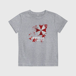 Футболка хлопковая детская Umbrella, цвет: меланж