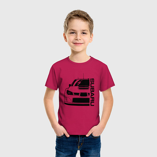 Детская футболка SUBARU Z / Маджента – фото 3