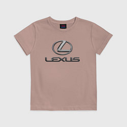 Футболка хлопковая детская LEXUS, цвет: пыльно-розовый