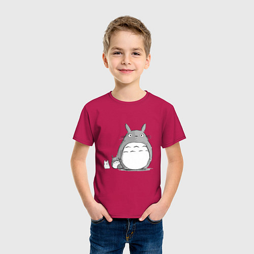 Детская футболка Тоторо / Маджента – фото 3