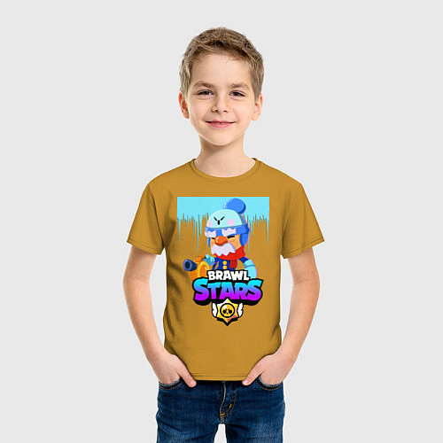 Детская футболка BRAWL STARS GALE / Горчичный – фото 3
