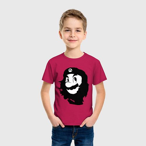Детская футболка Che Mario / Маджента – фото 3