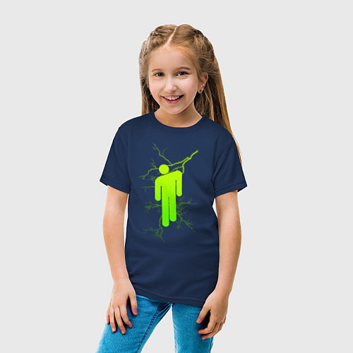 Детская футболка Billie Eilish / Тёмно-синий – фото 4