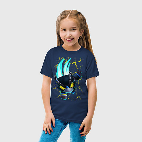Детская футболка Brawl Stars CROW / Тёмно-синий – фото 4