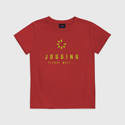 Футболка хлопковая детская Jogging, цвет: красный