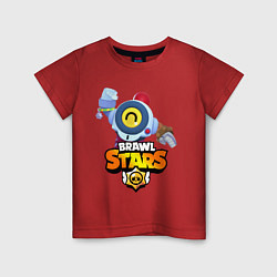 Футболка хлопковая детская BRAWL STARS NANI, цвет: красный