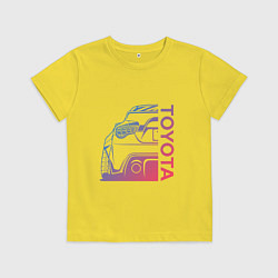 Футболка хлопковая детская TOYOTA Z, цвет: желтый