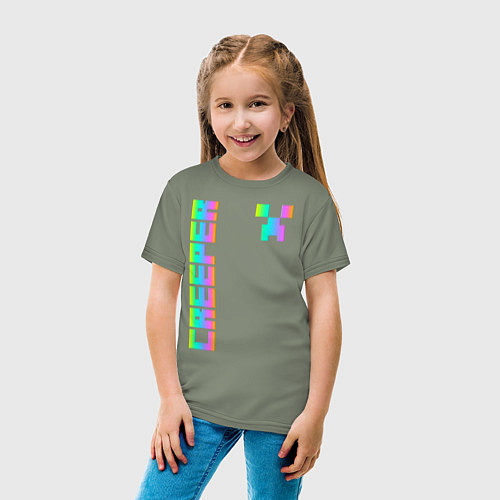 Детская футболка MINECRAFT CREEPER / Авокадо – фото 4