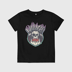 Футболка хлопковая детская Орксий Waaagh, цвет: черный