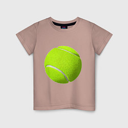 Футболка хлопковая детская Теннис, цвет: пыльно-розовый
