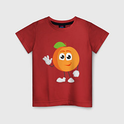 Детская футболка Персик