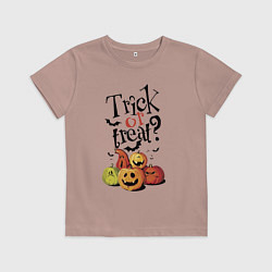 Футболка хлопковая детская Кошелек или жизнь!, цвет: пыльно-розовый