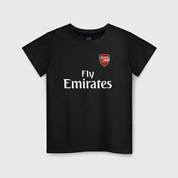 Футболка хлопковая детская ARSENAL, цвет: черный