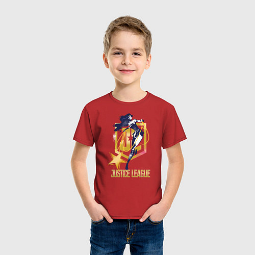 Детская футболка Лига справедливости / Красный – фото 3