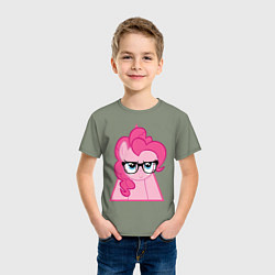 Футболка хлопковая детская Pinky Pie hipster, цвет: авокадо — фото 2