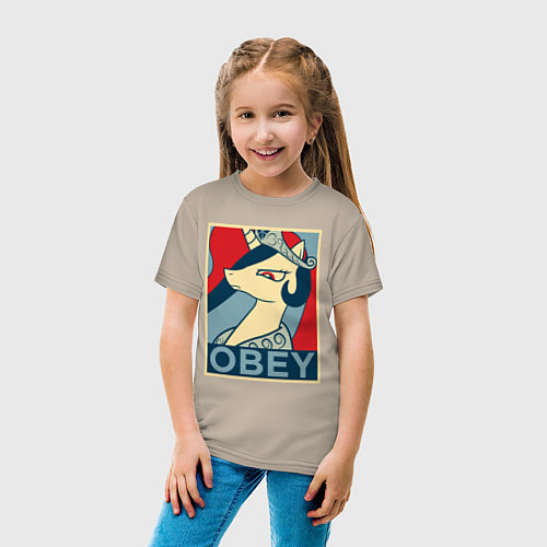 Детская футболка Trixie OBEY / Миндальный – фото 4