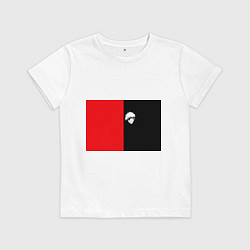 Футболка хлопковая детская ГИНТАМА, цвет: белый