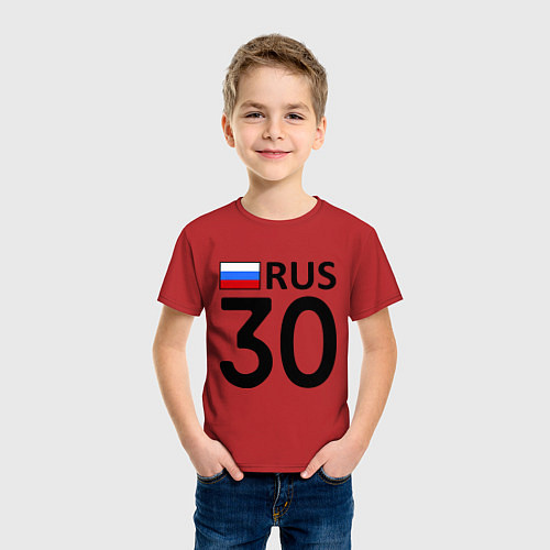 Детская футболка RUS 30 / Красный – фото 3