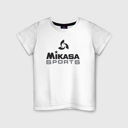 Футболка хлопковая детская MIKASA SPORTS, цвет: белый