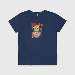 Футболка хлопковая детская Baby Pasta, цвет: тёмно-синий