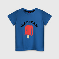 Футболка хлопковая детская Liquid Ice Cream, цвет: синий