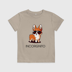 Футболка хлопковая детская ИНКОРГНИТО, цвет: миндальный