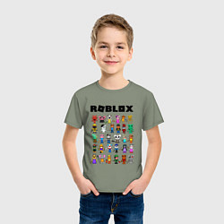 Футболка хлопковая детская ROBLOX PIGGY, цвет: авокадо — фото 2