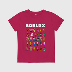 Футболка хлопковая детская ROBLOX PIGGY, цвет: маджента