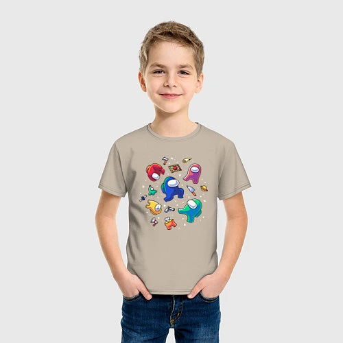 Детская футболка Among Us / Миндальный – фото 3