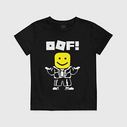 Футболка хлопковая детская ROBLOX, цвет: черный