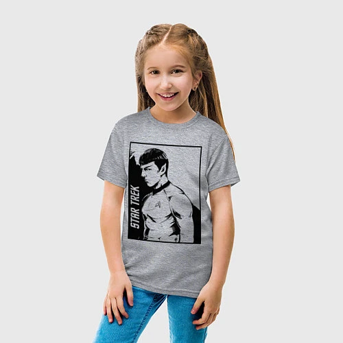 Детская футболка StarTrek Spock Z / Меланж – фото 4