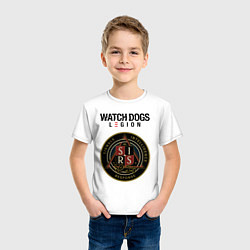 Футболка хлопковая детская S I R S Watch Dogs Legion, цвет: белый — фото 2