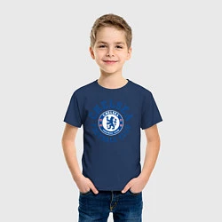 Футболка хлопковая детская Chelsea FC, цвет: тёмно-синий — фото 2