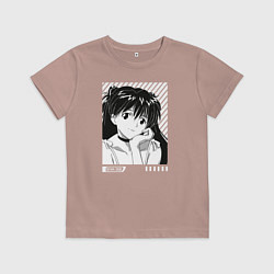 Футболка хлопковая детская Аска ева 02, цвет: пыльно-розовый