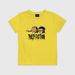 Футболка хлопковая детская Pulp fiction, цвет: желтый