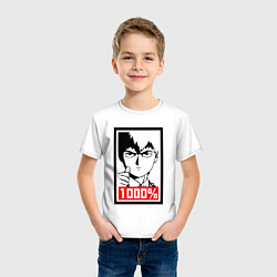 Футболка хлопковая детская Mob psycho 100 Z, цвет: белый — фото 2