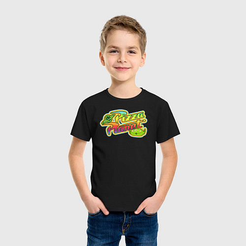 Детская футболка Pizza Planet / Черный – фото 3