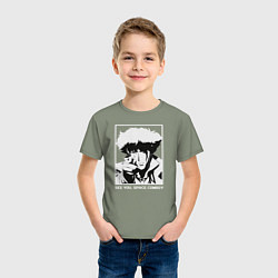 Футболка хлопковая детская Увидимся, космический ковбой, цвет: авокадо — фото 2