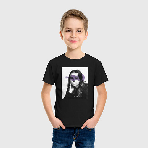 Детская футболка Ваня Академия амбрелла / Черный – фото 3