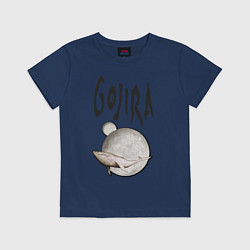 Футболка хлопковая детская Gojira, цвет: тёмно-синий