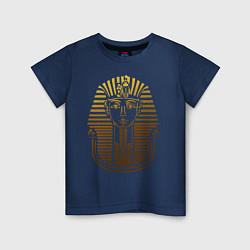 Футболка хлопковая детская Тутанхамон, цвет: тёмно-синий