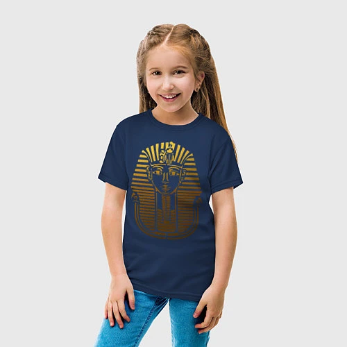 Детская футболка Тутанхамон / Тёмно-синий – фото 4
