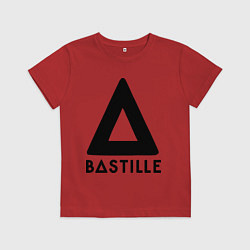 Футболка хлопковая детская Bastille, цвет: красный