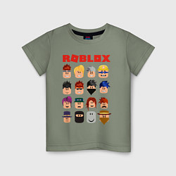 Футболка хлопковая детская ROBLOX, цвет: авокадо